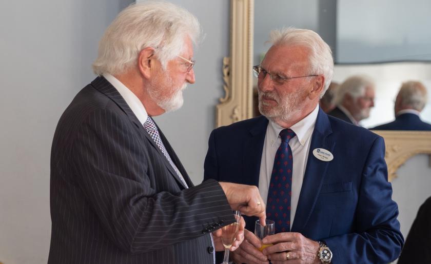 Les Durrant, Swindon Chamber of Commerce, with Peter Wragg, Vice Chair of the Board of Trustees for Julia's House