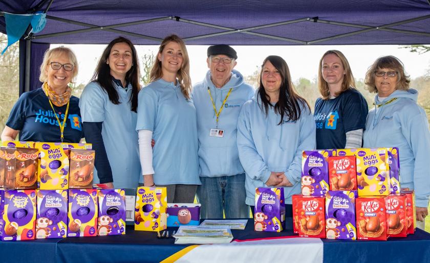 Volunteers at Easter trail