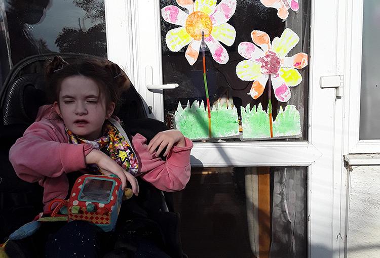 Tamzin with her Julia's House window garden display