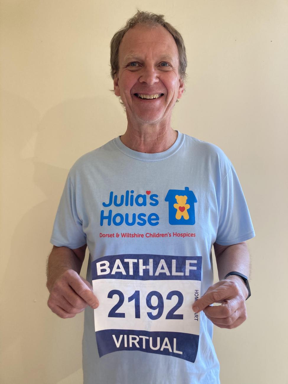 Giles Collins is taking on Bath Half Marathon for Julia's House