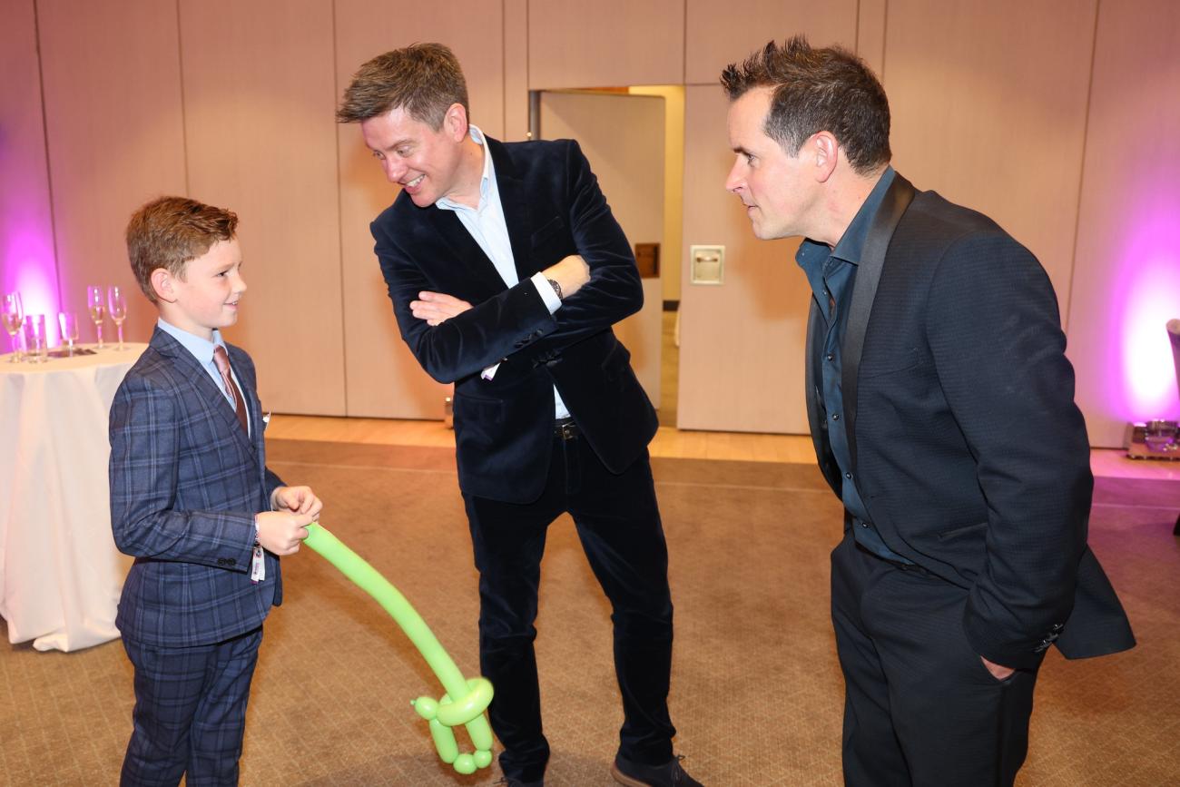 Harry with Dick and Dom at WellChild Awards