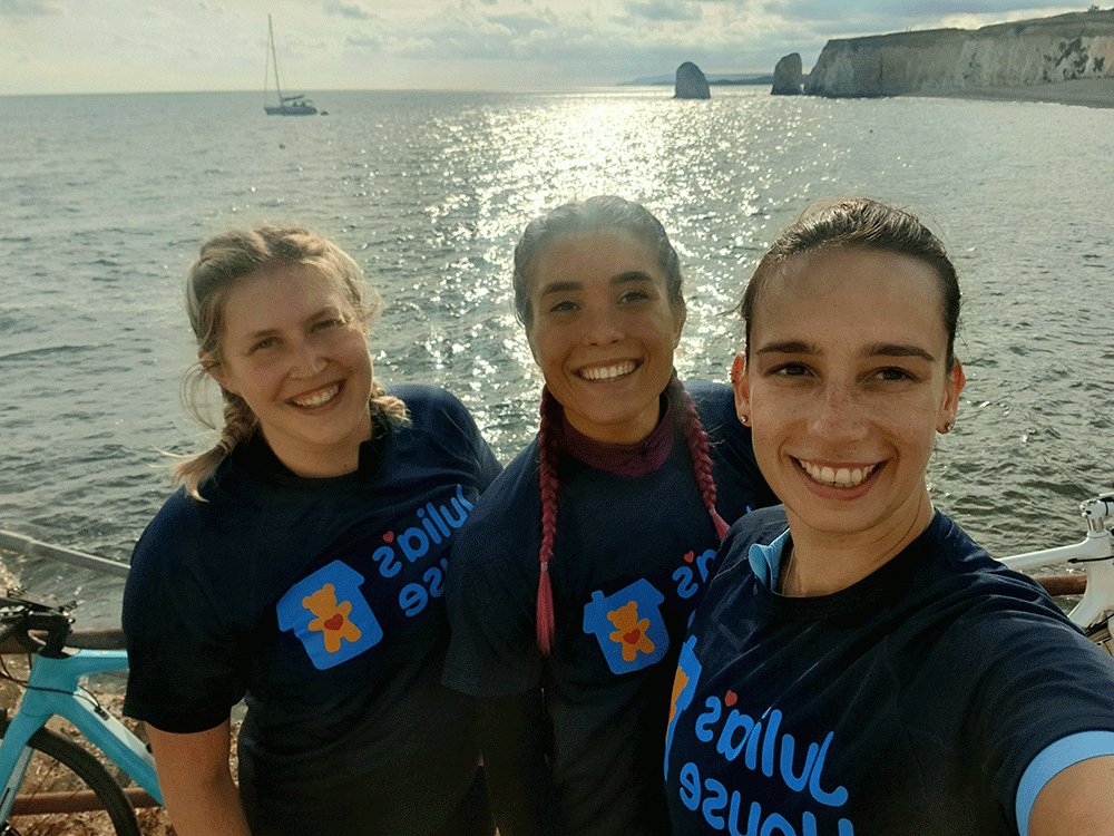 Natalie Scotney, Harriet Mulcahy  and Zoe Pollock taking a selfie