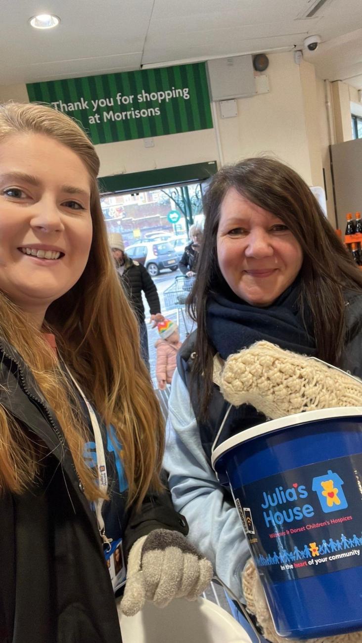 Julia's House fundraisers collect donations at Morrisons