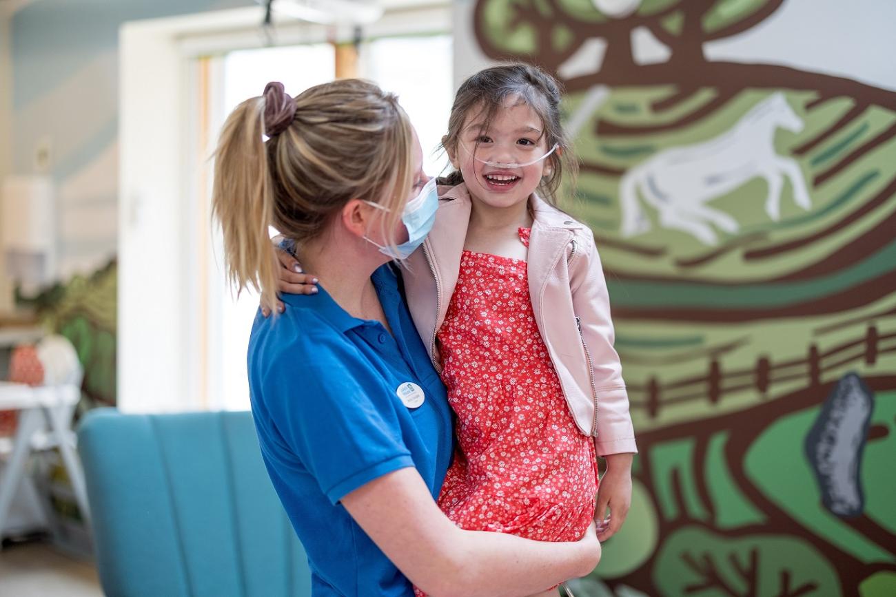 Isabella with Nurse Molly