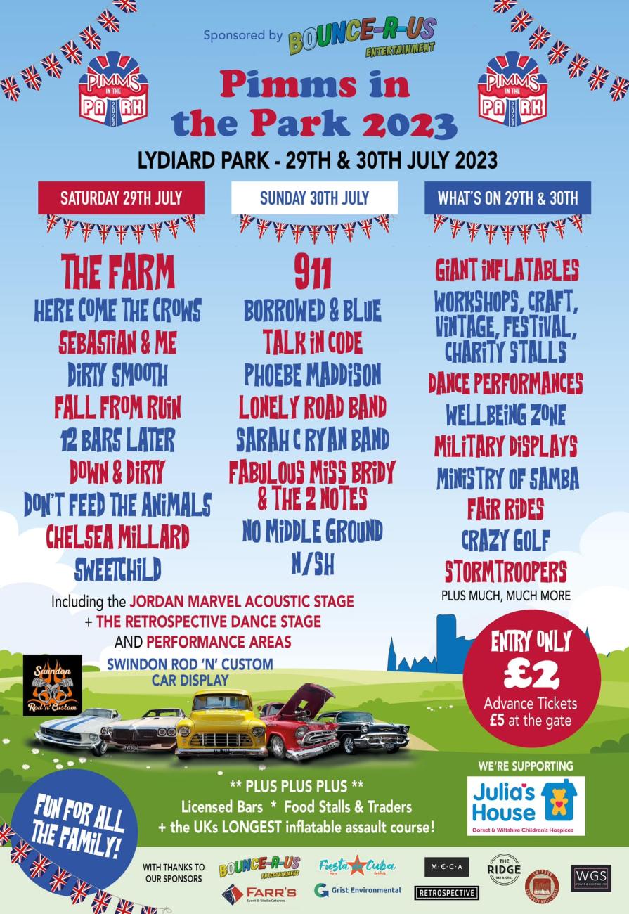 Pimms in the Park poster