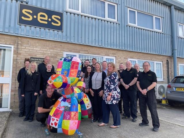 Patches with the team at SES