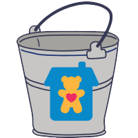 Julia's House donations bucket