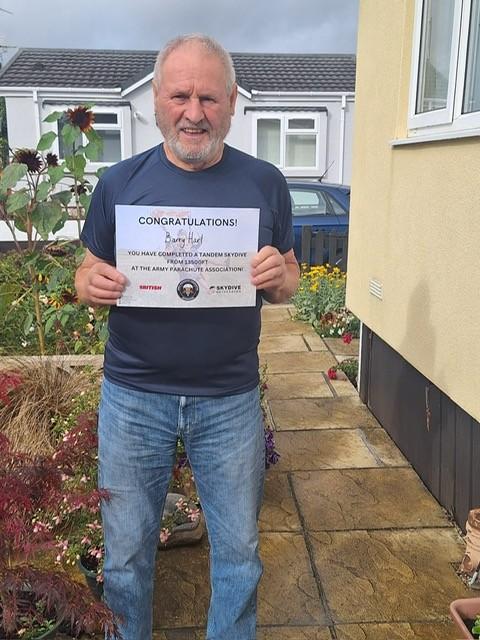 Barrys 80th Tandum Skydive