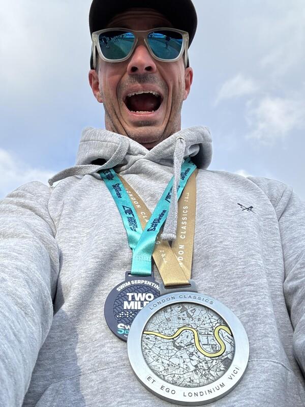 Craig with medal