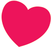 Pink heart from logo