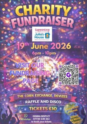 Charity Night poster with date and time